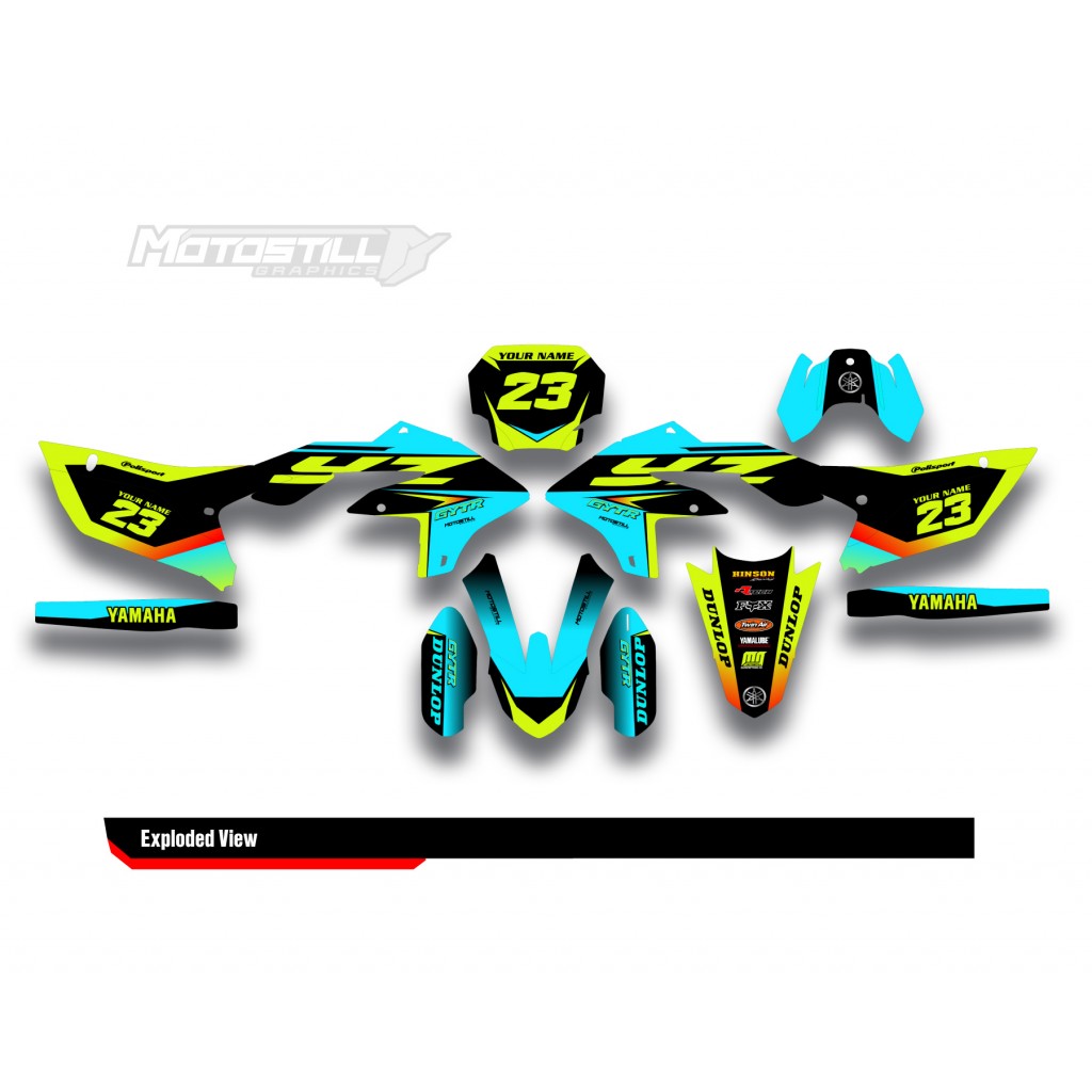 YAMAHA YZ 450 F GRAPHIC STICKER SET DECAL KIT