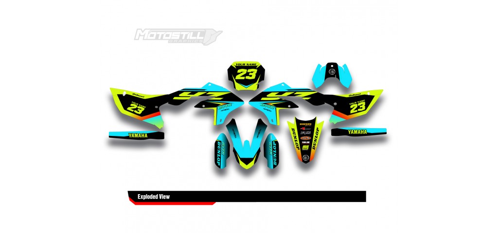 YAMAHA YZ 450 F GRAPHIC STICKER SET DECAL KIT