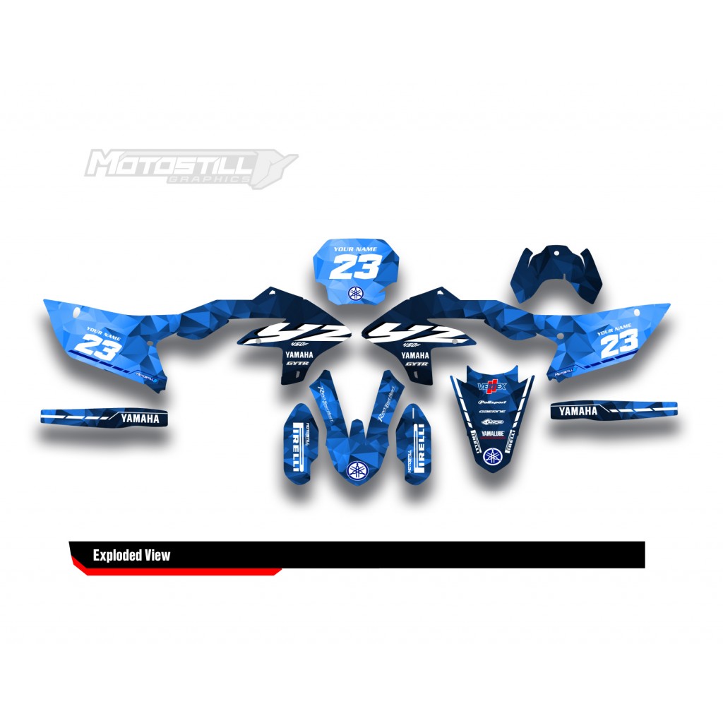 YAMAHA YZ 450 F GRAPHIC STICKER SET DECAL KIT