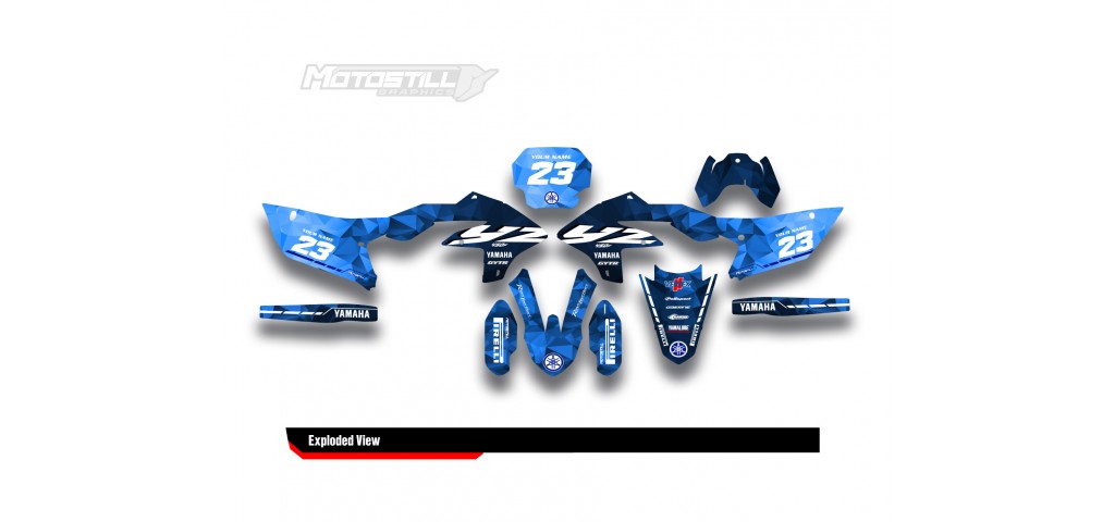 YAMAHA YZ 450 F GRAPHIC STICKER SET DECAL KIT