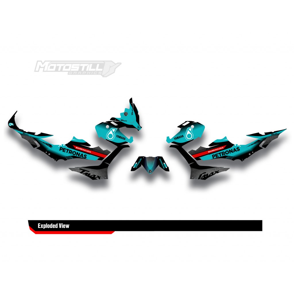 YAMAHA TMAX GRAPHIC STICKER SET - DECAL KIT
