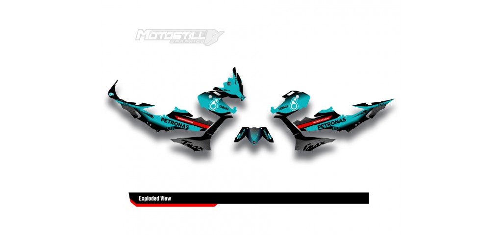 YAMAHA TMAX GRAPHIC STICKER SET - DECAL KIT