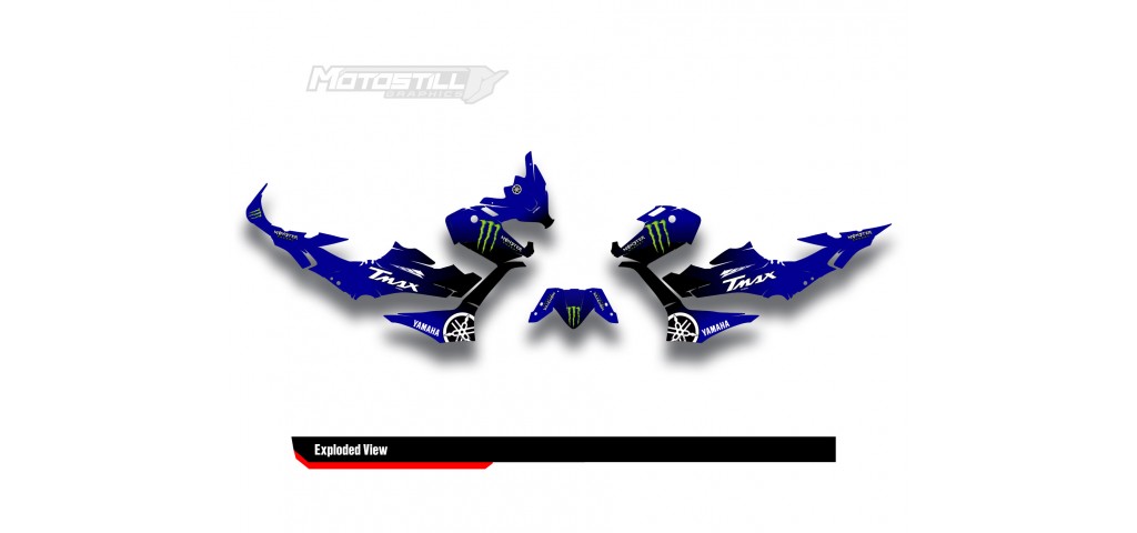 YAMAHA TMAX GRAPHIC STICKER SET - DECAL KIT