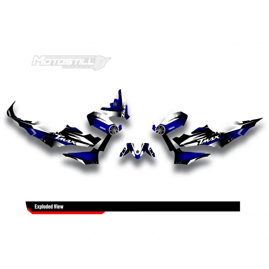 YAMAHA TMAX GRAPHIC STICKER SET - DECAL KIT