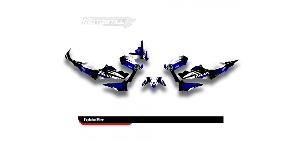 YAMAHA TMAX GRAPHIC STICKER SET - DECAL KIT