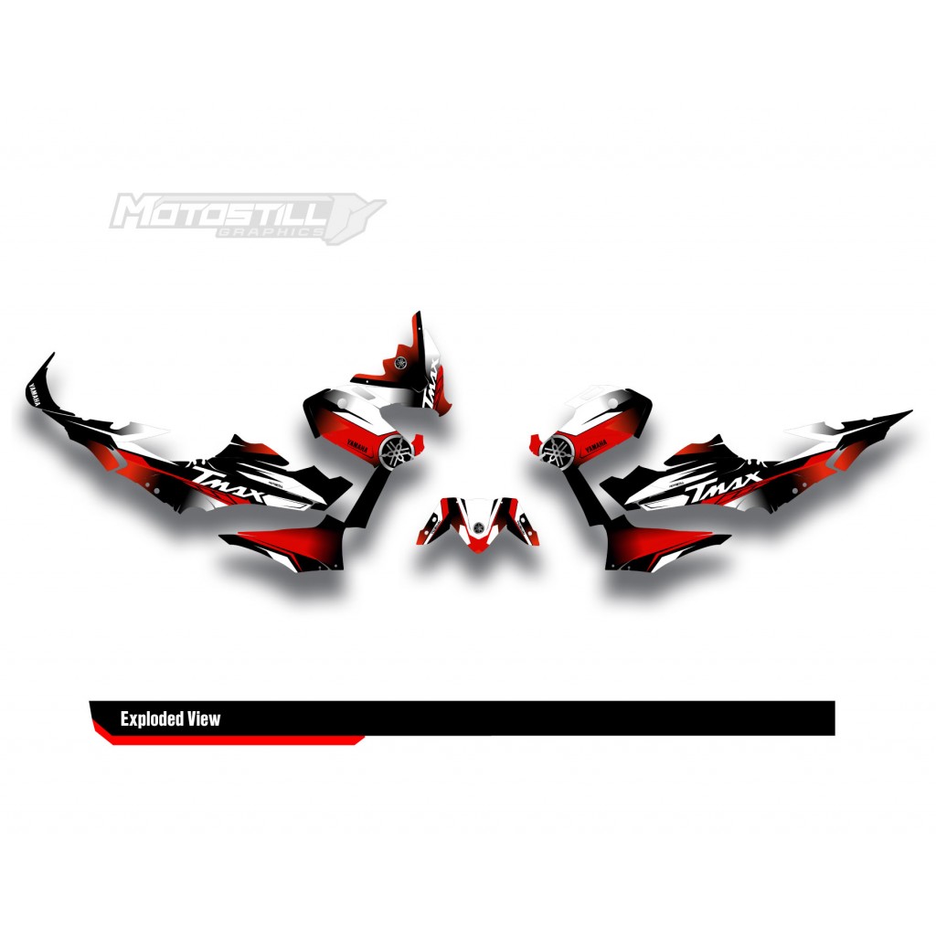 YAMAHA TMAX GRAPHIC STICKER SET - DECAL KIT