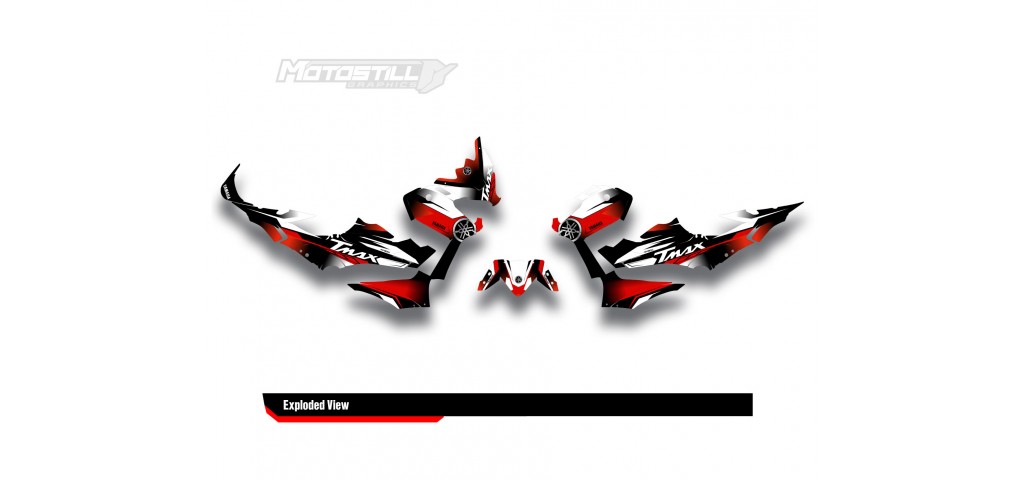 YAMAHA TMAX GRAPHIC STICKER SET - DECAL KIT