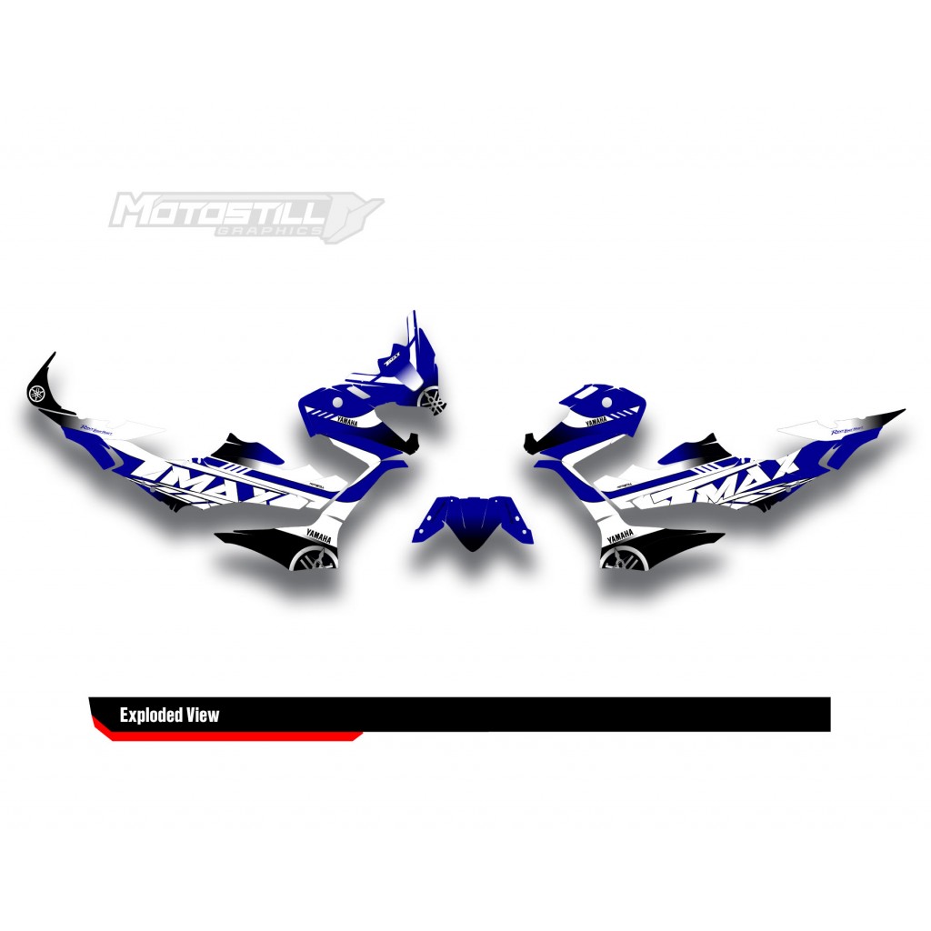 YAMAHA TMAX GRAPHIC STICKER SET - DECAL KIT
