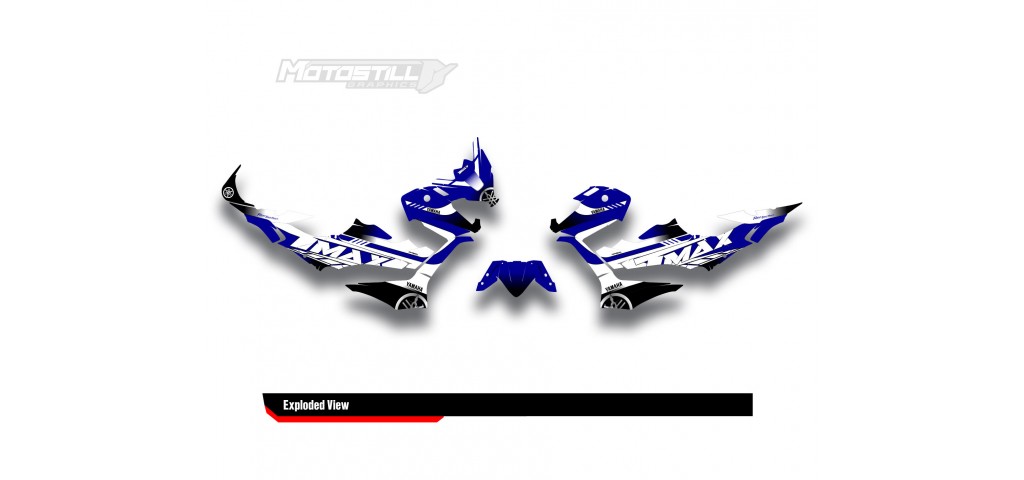 YAMAHA TMAX GRAPHIC STICKER SET - DECAL KIT