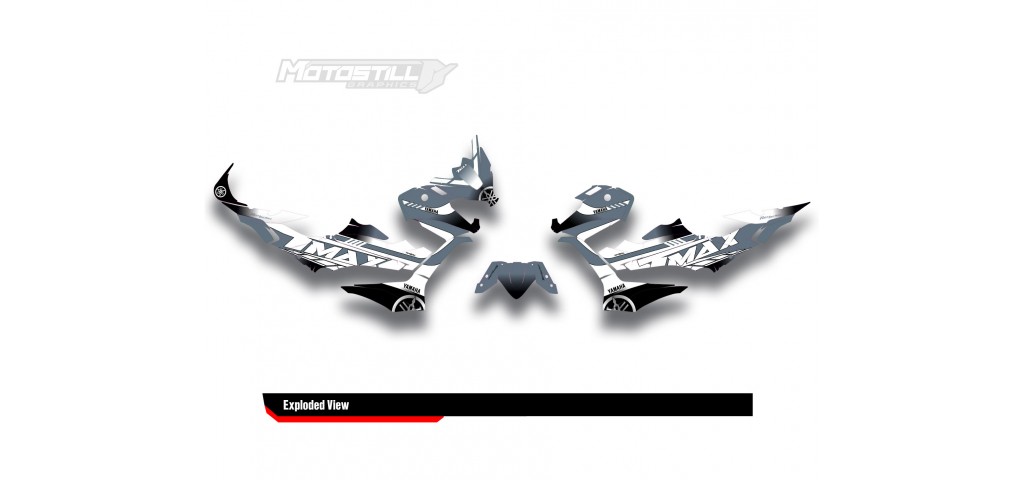 YAMAHA TMAX GRAPHIC STICKER SET - DECAL KIT