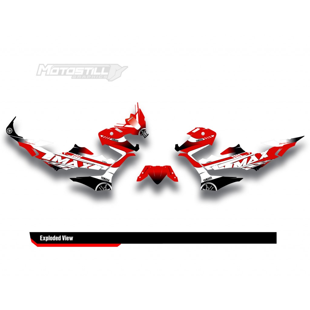 YAMAHA TMAX GRAPHIC STICKER SET - DECAL KIT