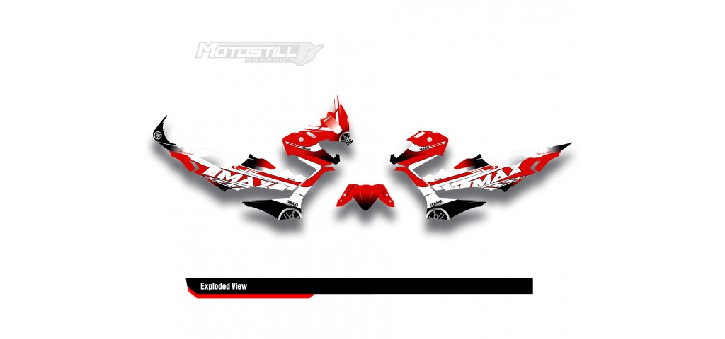 YAMAHA TMAX GRAPHIC STICKER SET - DECAL KIT
