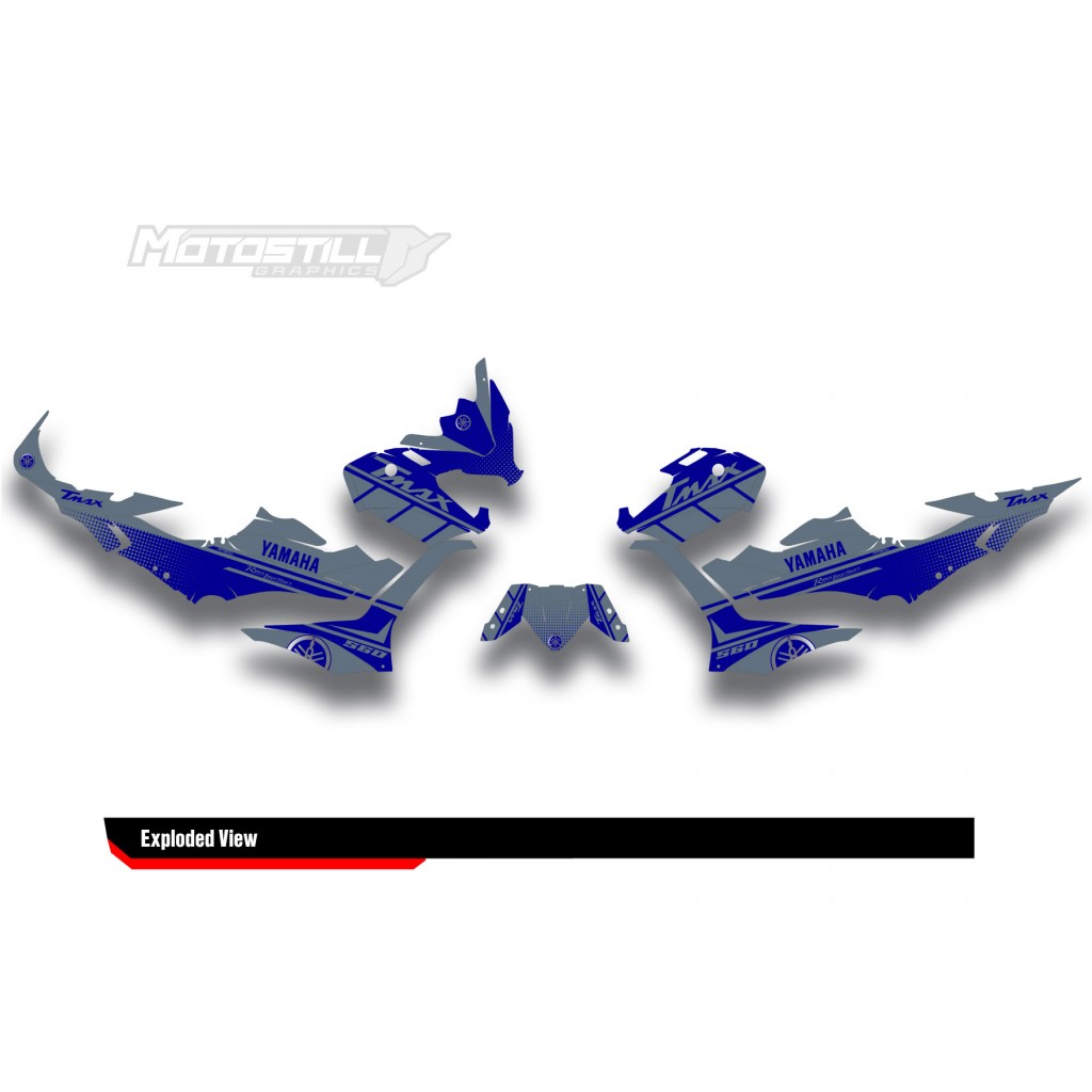 YAMAHA TMAX GRAPHIC STICKER SET - DECAL KIT