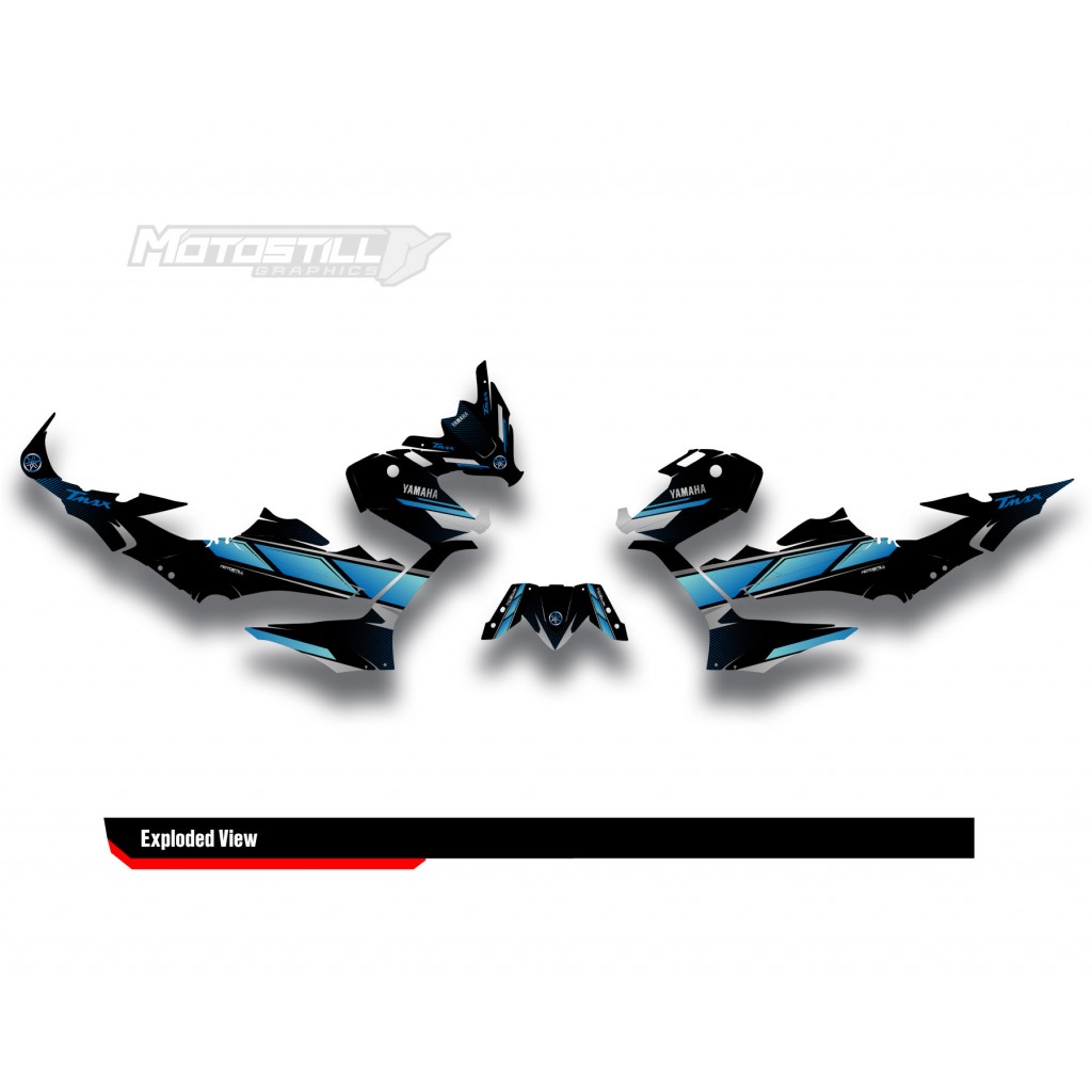 YAMAHA TMAX GRAPHIC STICKER SET - DECAL KIT