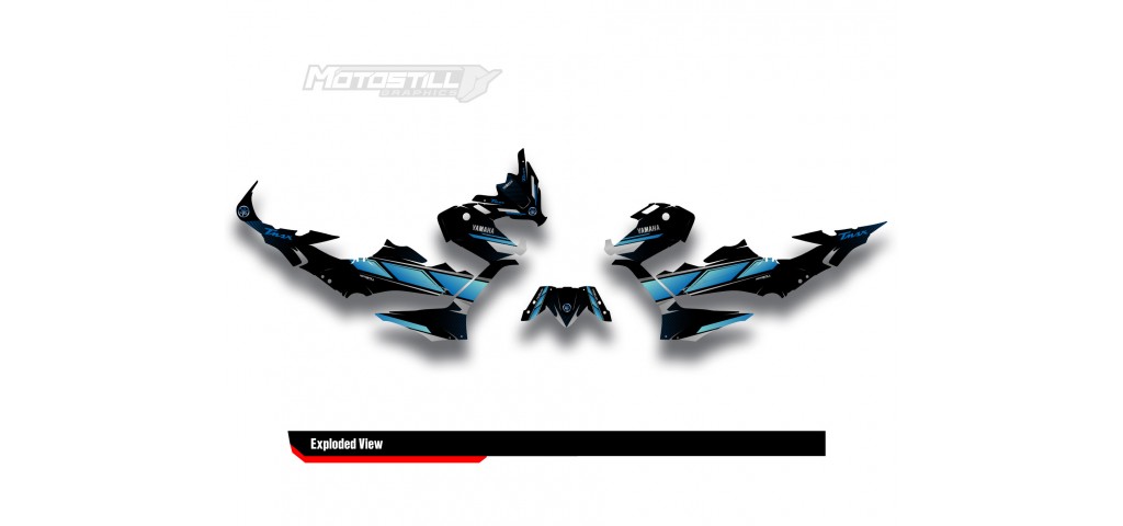 YAMAHA TMAX GRAPHIC STICKER SET - DECAL KIT