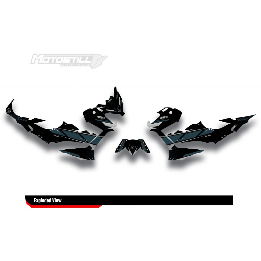 YAMAHA TMAX GRAPHIC STICKER SET - DECAL KIT