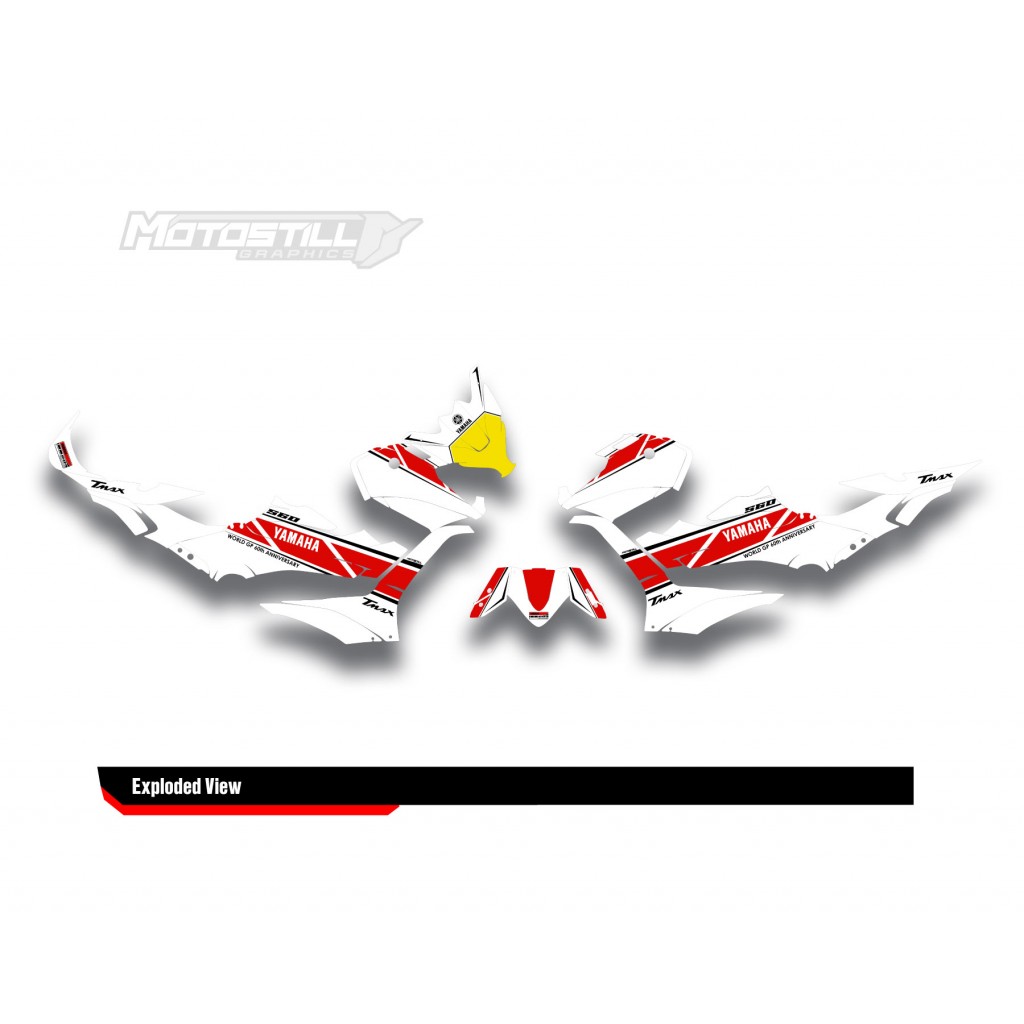 YAMAHA TMAX GRAPHIC STICKER SET - DECAL KIT