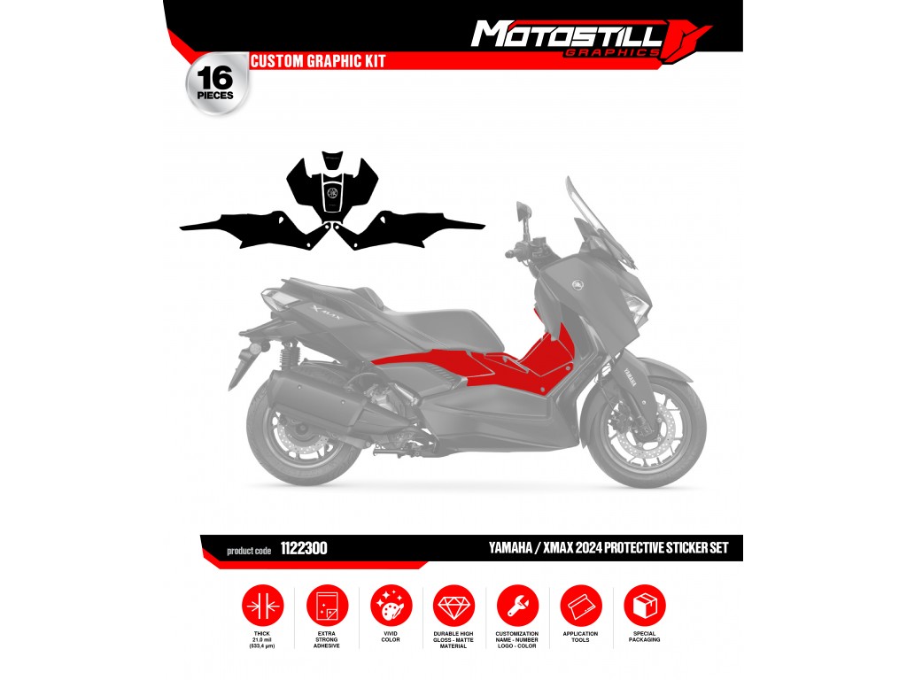 YAMAHA XMAX GRAPHIC STICKER SET - DECAL KIT