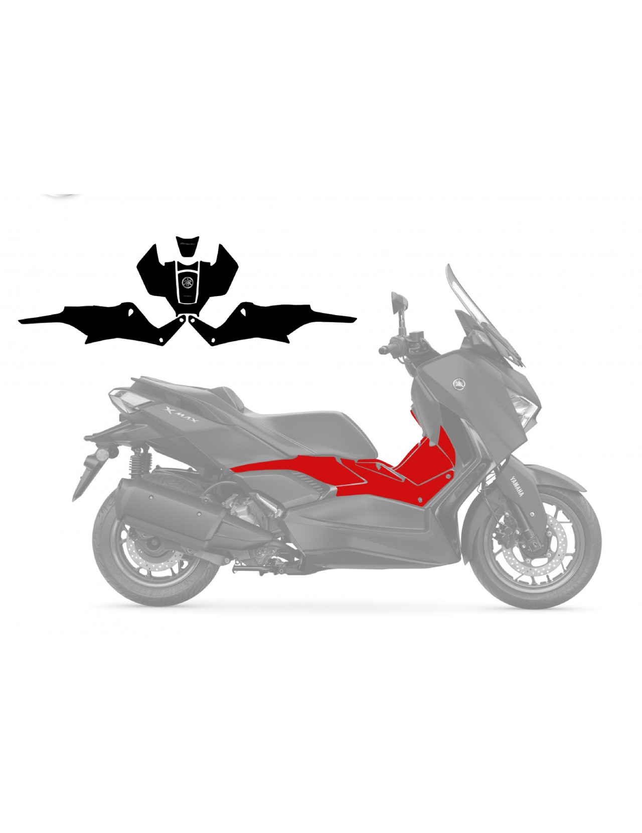 YAMAHA XMAX GRAPHIC STICKER SET - DECAL KIT