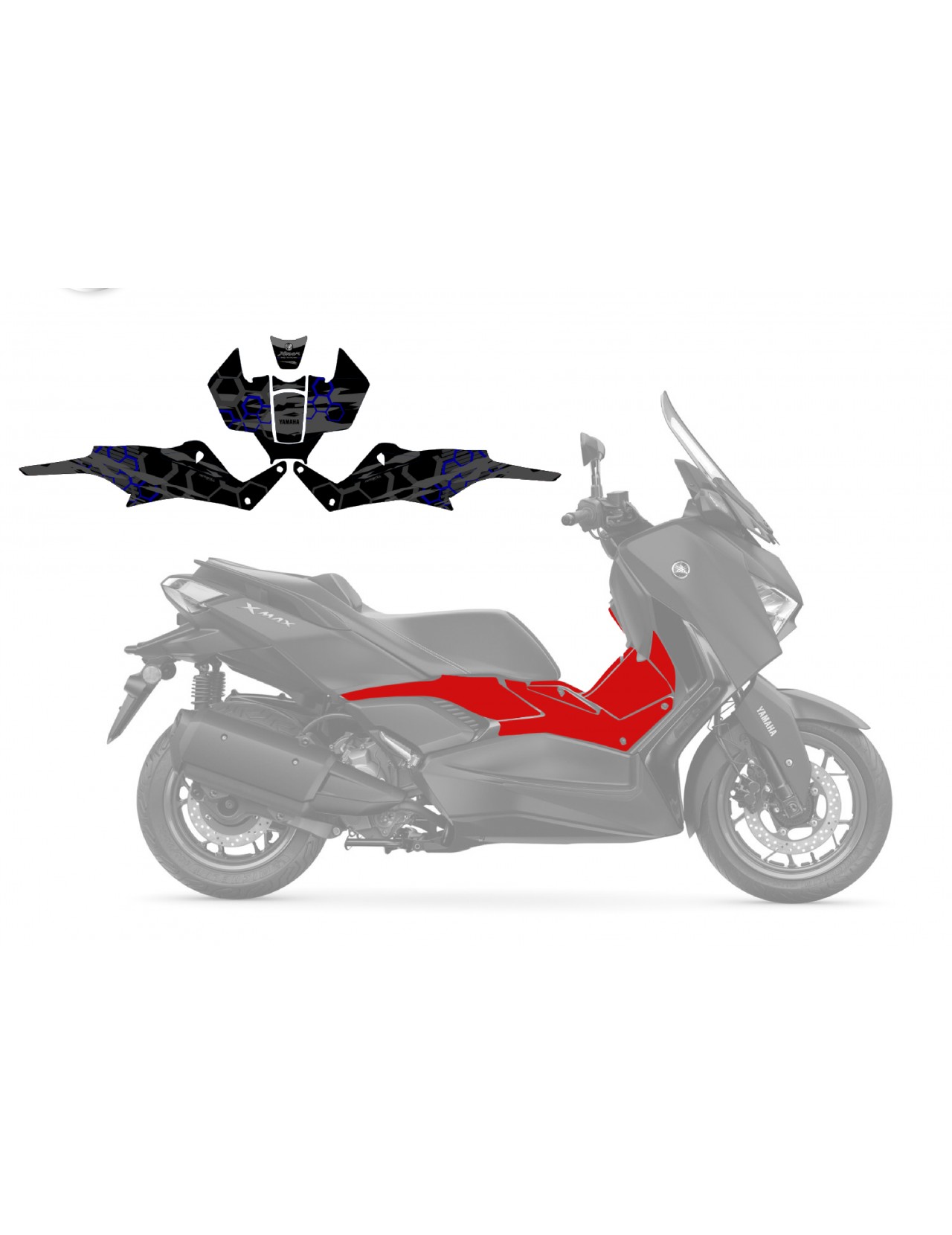 YAMAHA XMAX GRAPHIC STICKER SET - DECAL KIT