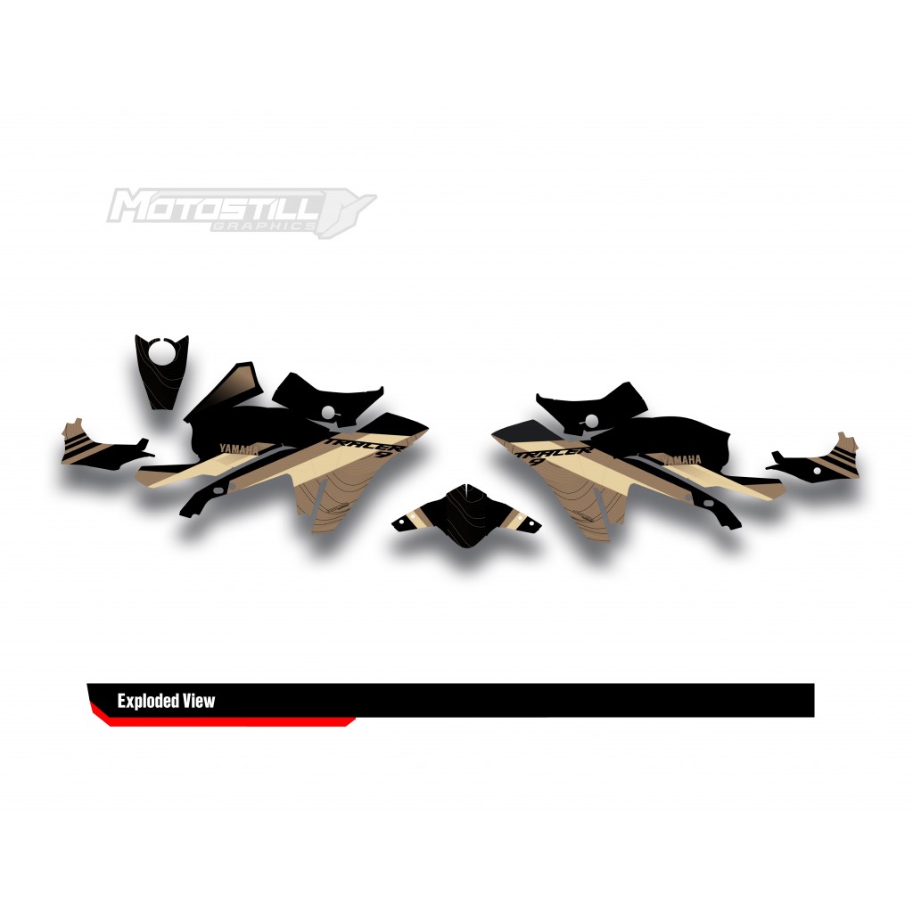 Yamaha Tracer 9 / GT / GT+ - 2021 - 2024  Graphic Set - Decal  Kit 