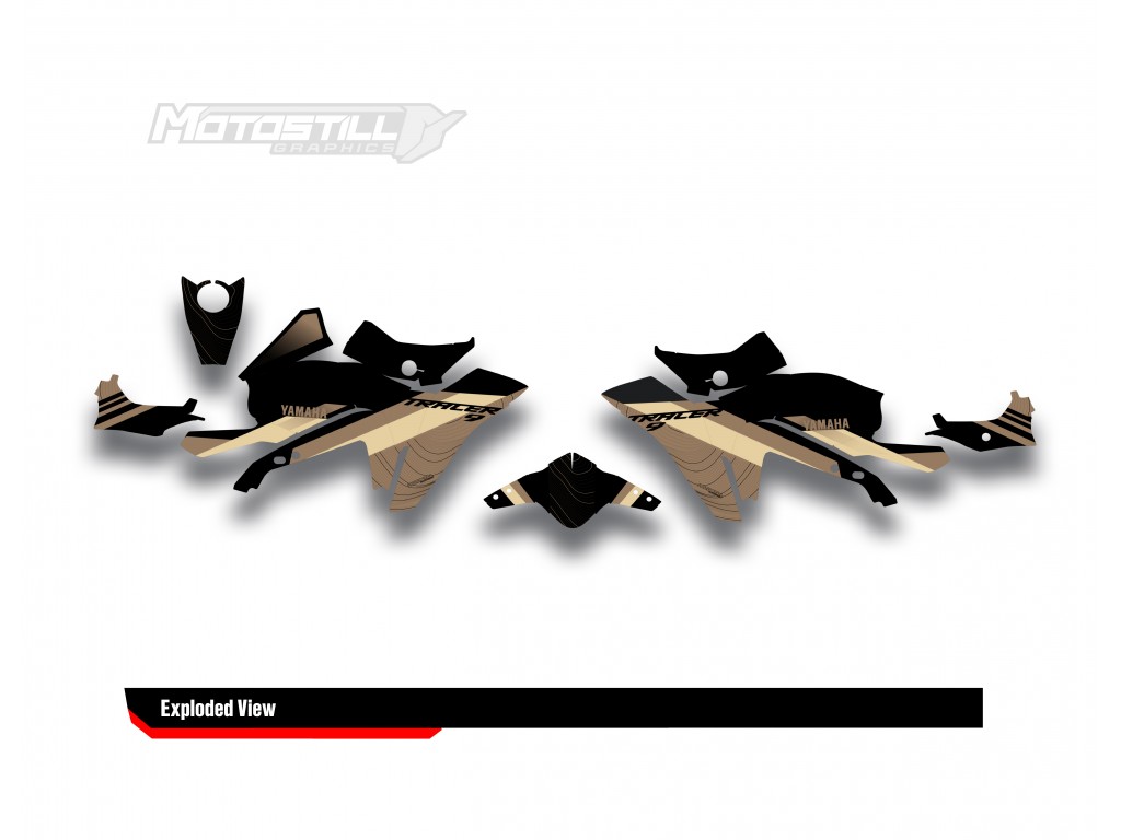 Yamaha Tracer 9 / GT / GT+ - 2021 - 2024  Graphic Set - Decal  Kit 