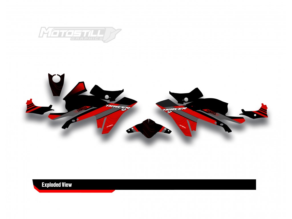 Yamaha Tracer 9 / GT / GT+ - 2021 - 2024  Graphic Set - Decal  Kit 