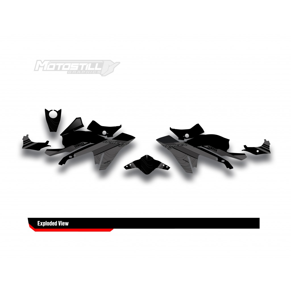 Yamaha Tracer 9 / GT / GT+ - 2021 - 2024  Graphic Set - Decal  Kit 