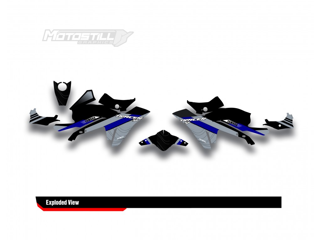 Yamaha Tracer 9 / GT / GT+ - 2021 - 2024  Graphic Set - Decal  Kit 