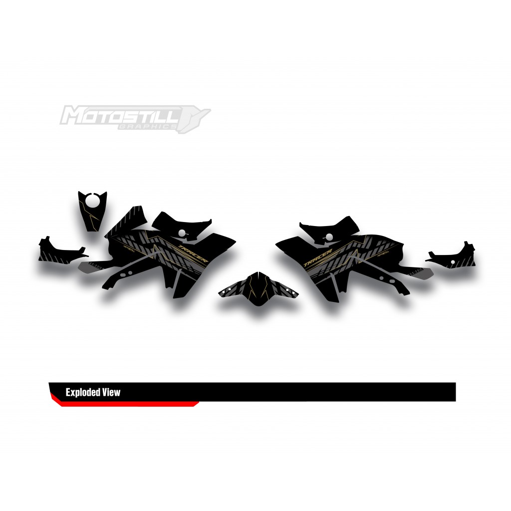 Yamaha Tracer 9 / GT / GT+ - 2021 - 2024  Graphic Set - Decal  Kit 