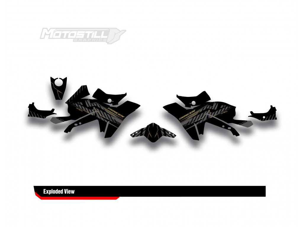 Yamaha Tracer 9 / GT / GT+ - 2021 - 2024  Graphic Set - Decal  Kit 
