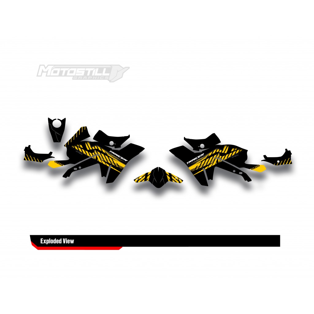 Yamaha Tracer 9 / GT / GT+ - 2021 - 2024  Graphic Set - Decal  Kit 