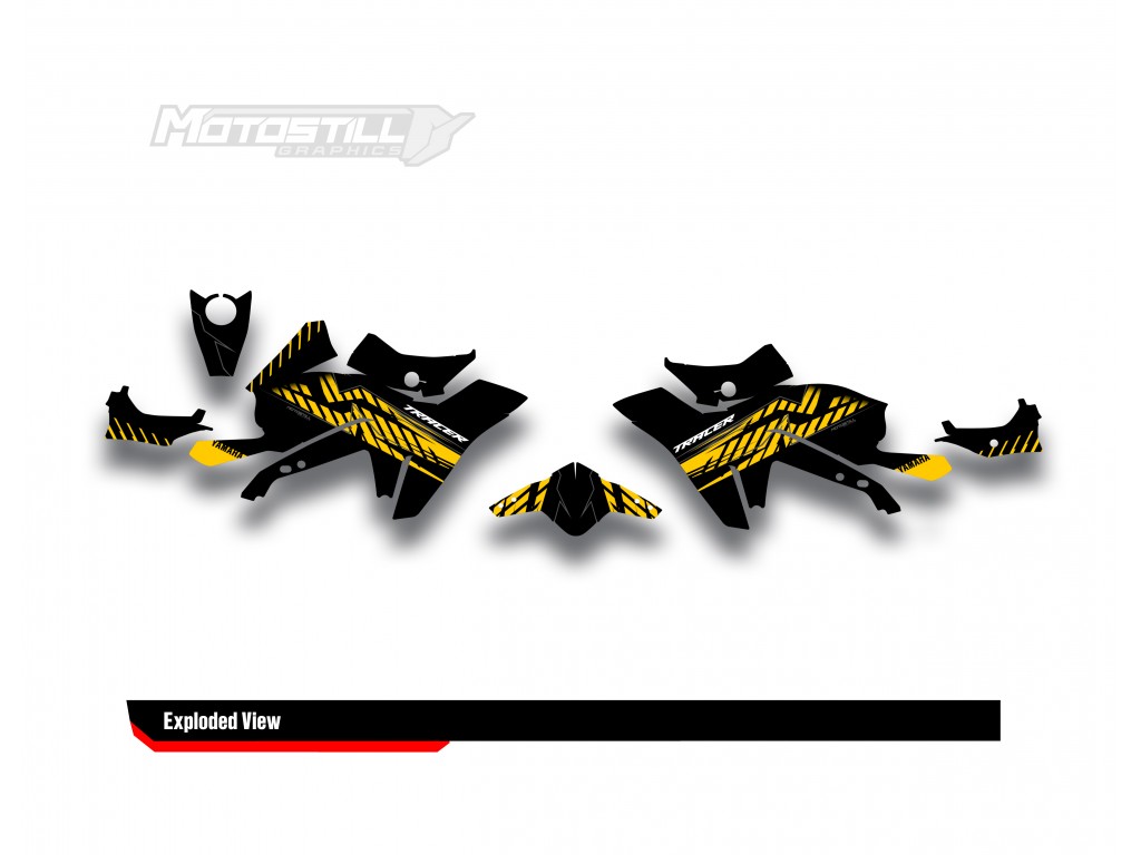Yamaha Tracer 9 / GT / GT+ - 2021 - 2024  Graphic Set - Decal  Kit 