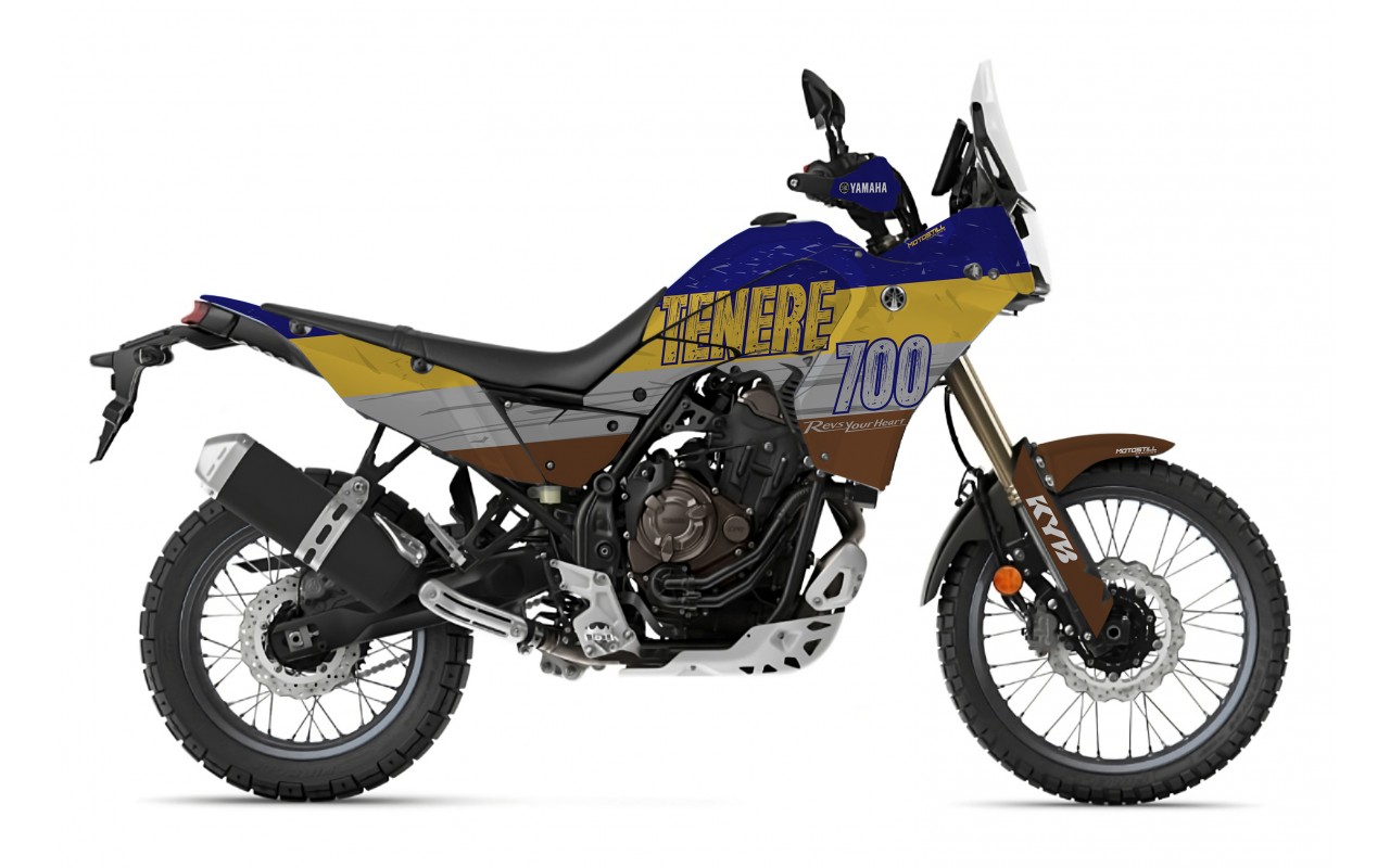 Yamaha T7 Tenere 700 Full Graphic Sticker Decal Wrap Kit Fits 