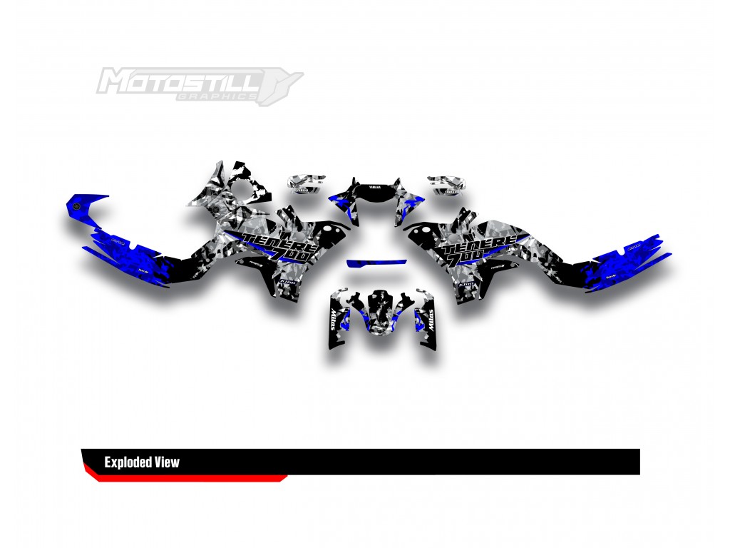 Yamaha Tenere 700 / World Raıd - 2019 - 2025  Graphic Set - Decal  Kit 
