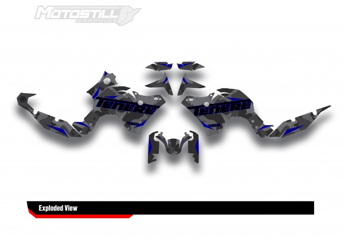 Yamaha Tenere 700 / World Raıd - 2019 - 2025  Graphic Set - Decal  Kit 