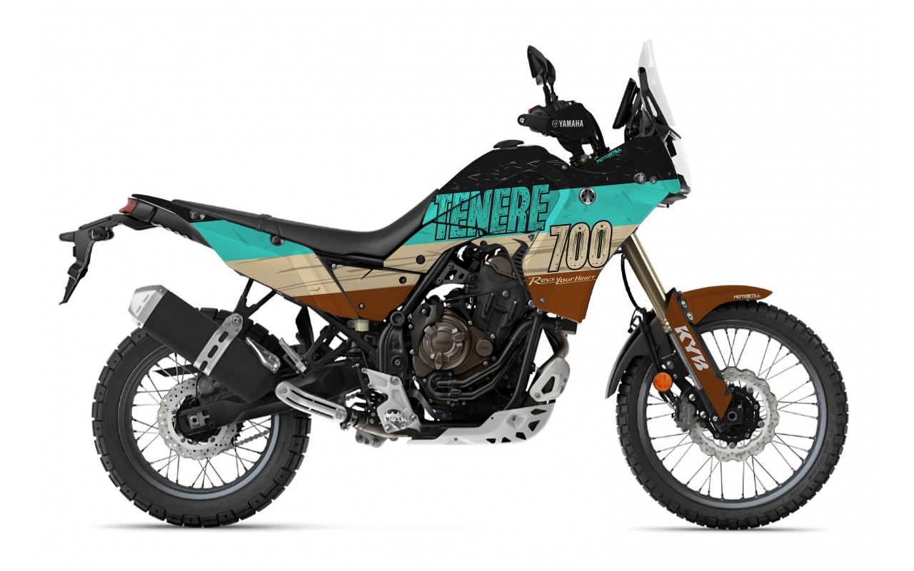 Yamaha T7 Tenere 700 Full Graphic Sticker Decal Wrap Kit Fits 