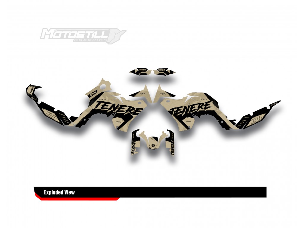 Yamaha Tenere 700 / World Raıd - 2019 - 2025  Graphic Set - Decal  Kit 
