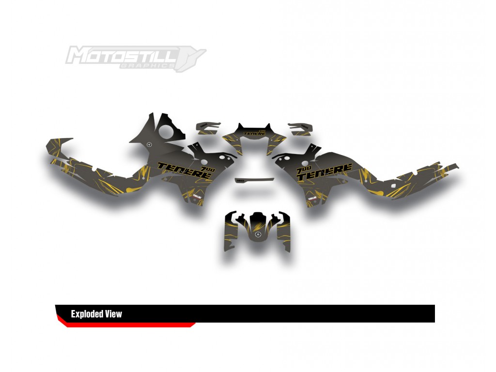 Yamaha Tenere 700 / World Raıd - 2019 - 2025  Graphic Set - Decal  Kit 
