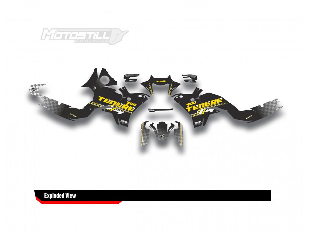Yamaha Tenere 700 / World Raıd - 2019 - 2025  Graphic Set - Decal  Kit 