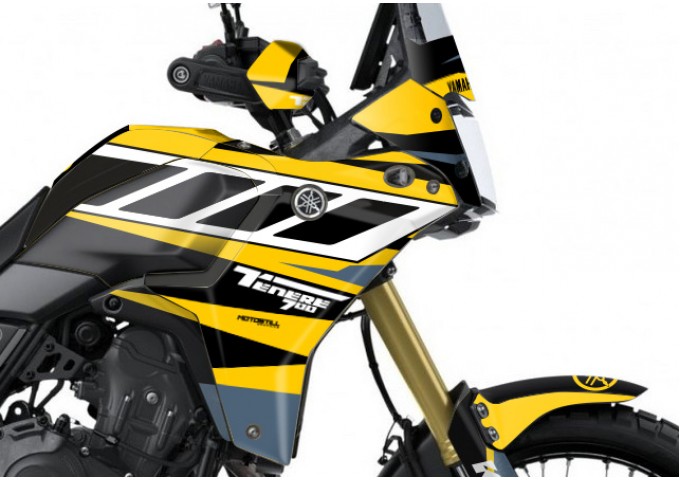 Yamaha Tenere 700 / World Raıd - 2019 - 2025  Graphic Set - Decal  Kit 