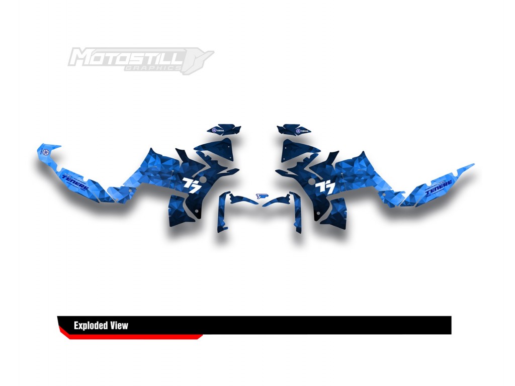Yamaha Tenere 700 / World Raıd - 2019 - 2025  Graphic Set - Decal  Kit 