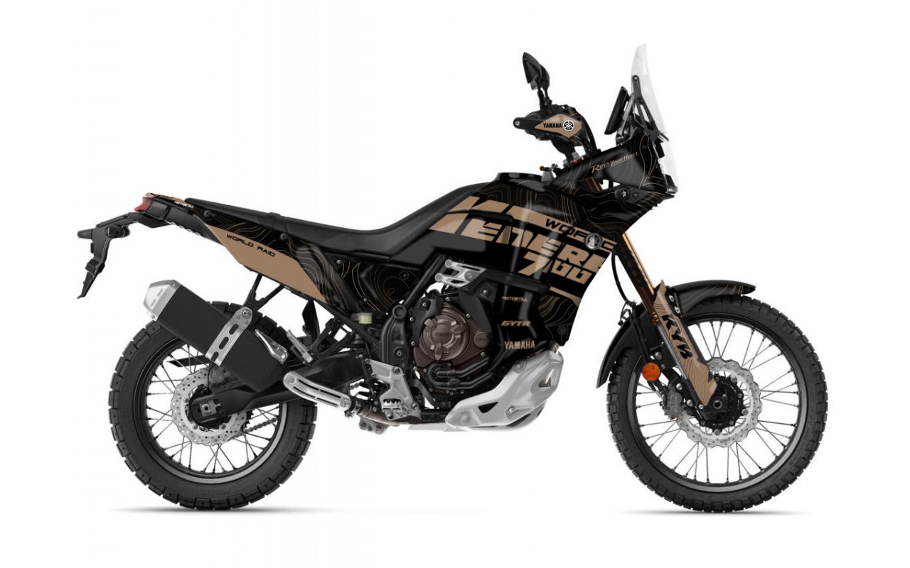 Yamaha T7 Tenere 700 World Raid Version Full Graphic Sticker Decal Wrap Kit Fits 2022.5 - 2023
