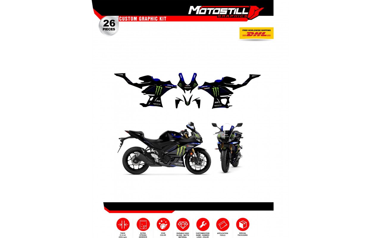 YAMAHA R25 / R3 GRAPHIC STICKER SET DECAL KIT