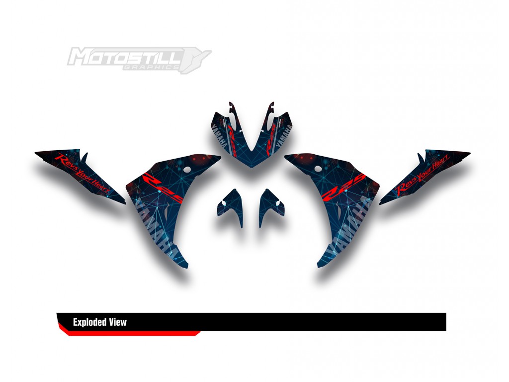 YAMAHA R25 / R3 GRAPHIC STICKER SET DECAL KIT