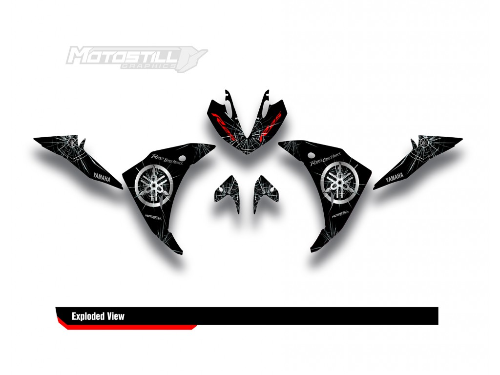 YAMAHA R25 / R3 GRAPHIC STICKER SET DECAL KIT