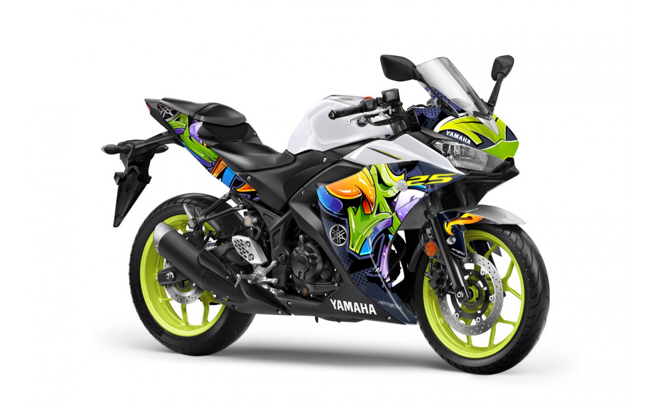 YAMAHA R25 / R3 GRAPHIC STICKER SET DECAL KIT