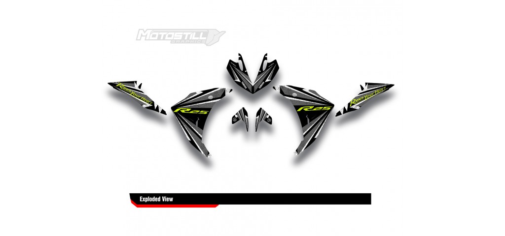 YAMAHA R25 / R3 GRAPHIC STICKER SET DECAL KIT