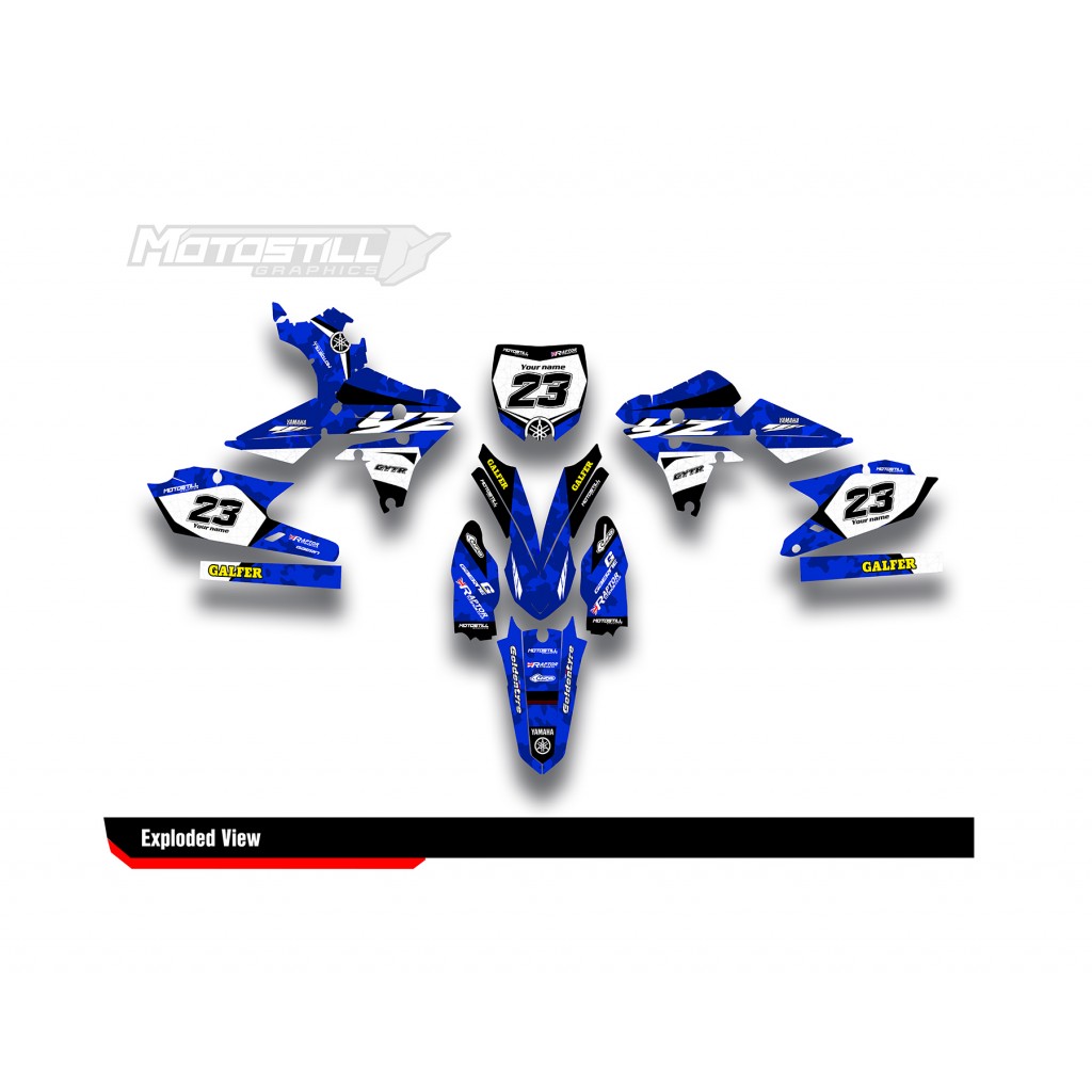 YAMAHA YZ250F 14-18 / YZ450F 14-17 GRAPHIC SET DECAL KIT