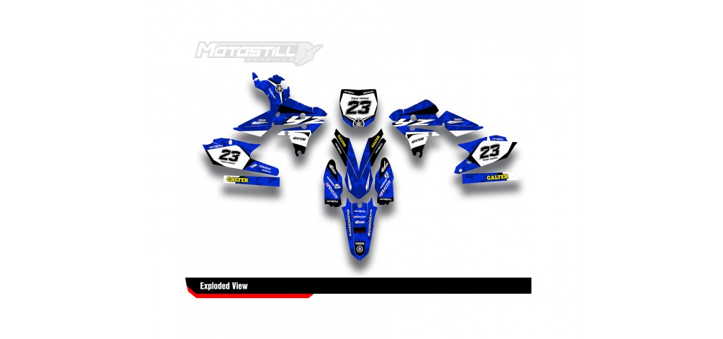 YAMAHA YZ250F 14-18 / YZ450F 14-17 GRAPHIC SET DECAL KIT